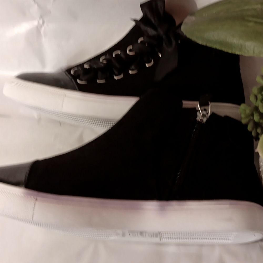 Midnight Velvet Hi-Top Sneakers - Picture 3 of 11